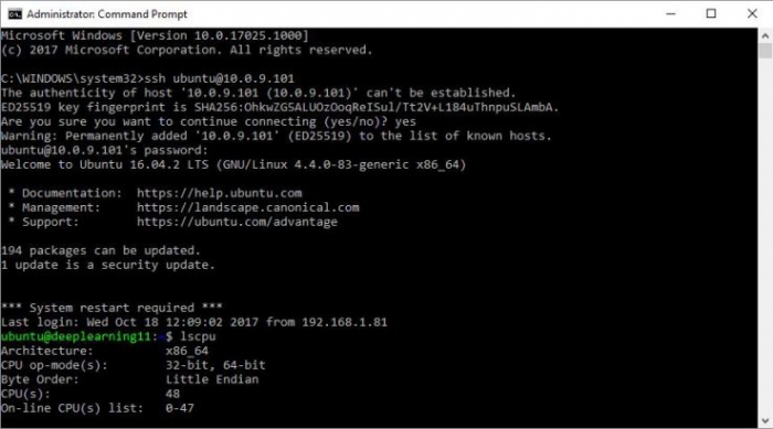 Como instalar o cliente nativo de SSH do Windows 10