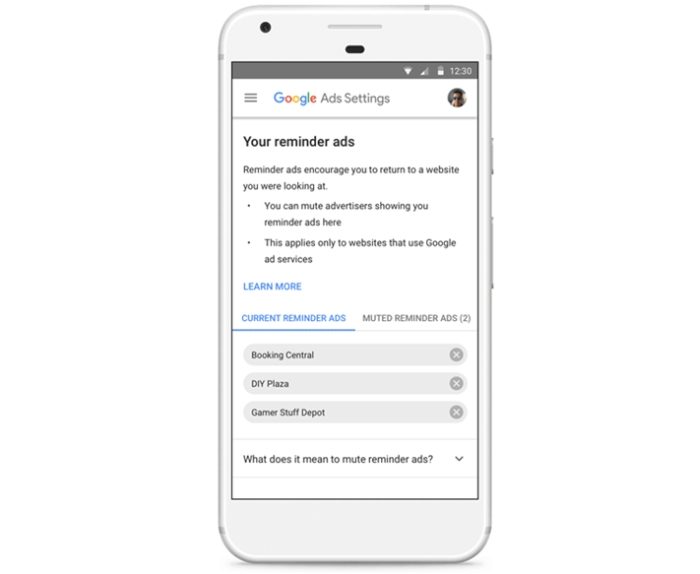 Google now lets you mute ads that “hound” you