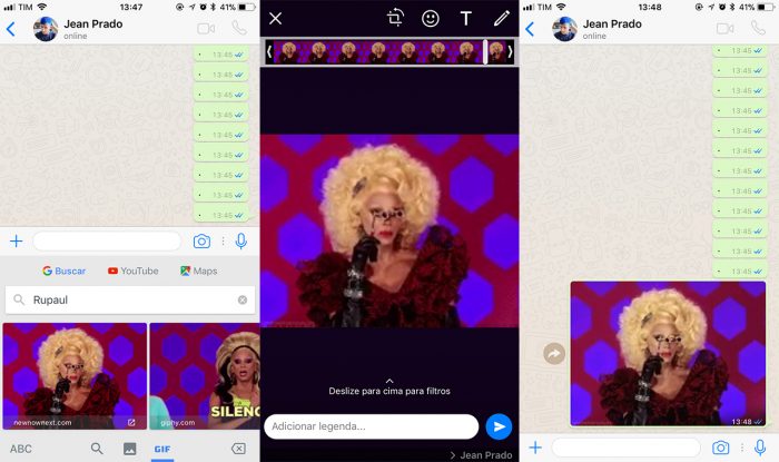 Como fazer ou enviar GIFs direto no WhatsApp pelo iPhone ou Android