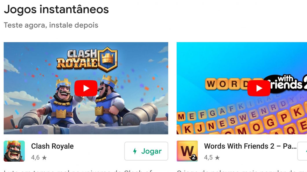 Play Store agora permite testar jogos via streaming antes de