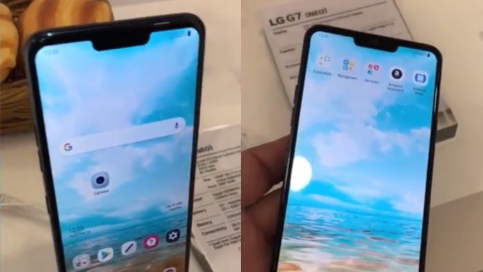 LG G7 shows up at technology fair with notch similar to iPhone X