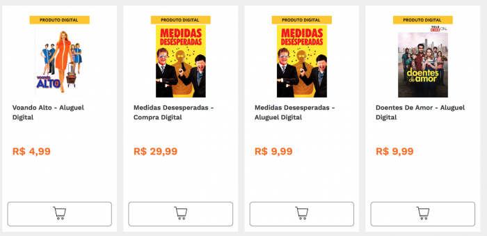 agora vende e aluga filmes no Brasil