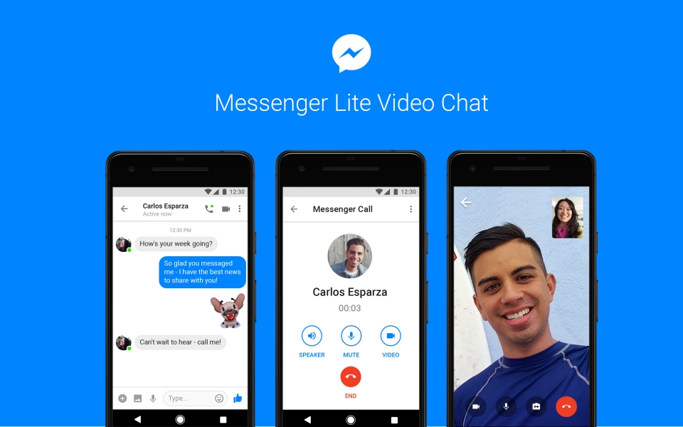 Messenger Lite ganha suporte a videochamadas