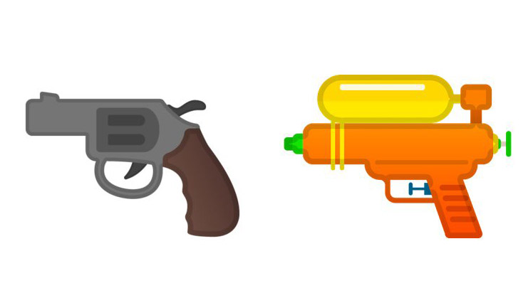 Google, Facebook e Microsoft seguem Apple e trocam emoji de arma de fogo