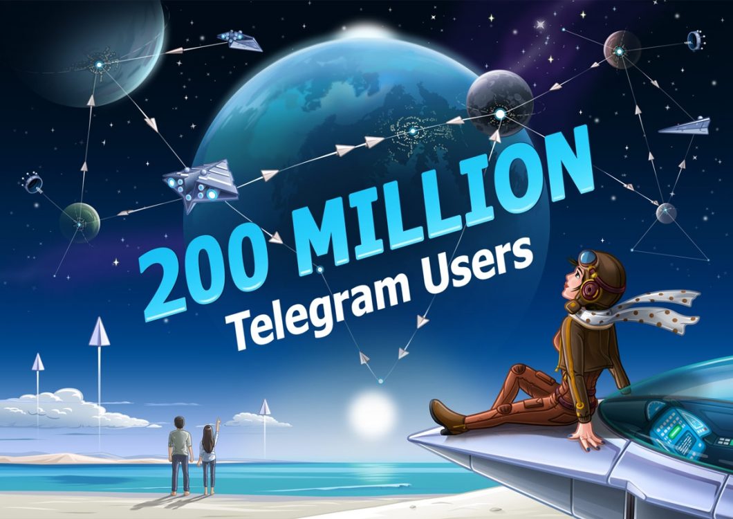 Telegram - 200 milhões de usuários