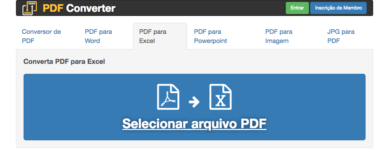 Como Converter PDF Em Excel Planilhas Em Xls Internet Tecnoblog