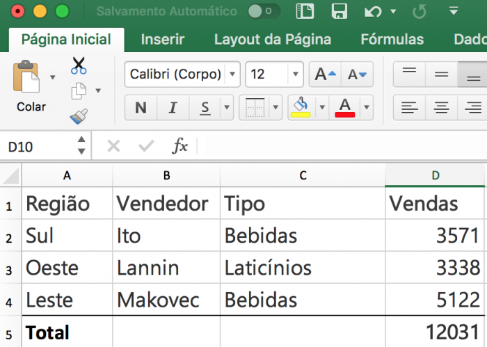Como usar a fórmula de somar no Microsoft Excel