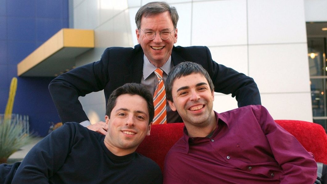 Larry Page, Eric Schmidt e Sergey Brin (Foto: Forbes)