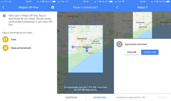 Google Maps: como usar mesmo sem internet no celular?