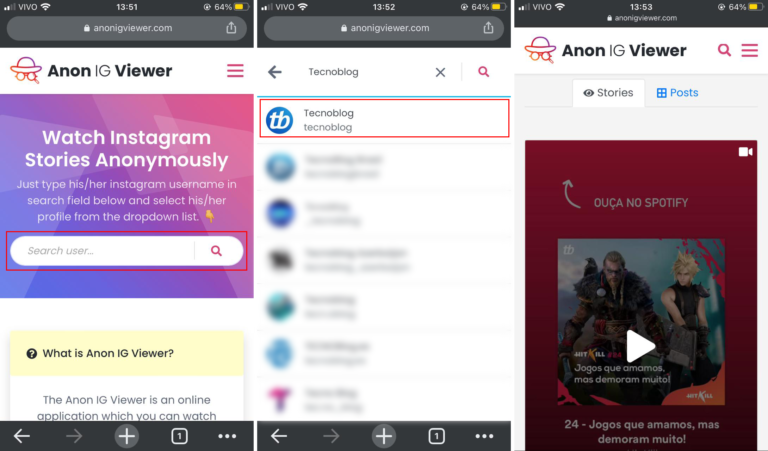 Como Ver Os Stories Do Instagram Anonimamente Internet Tecnoblog