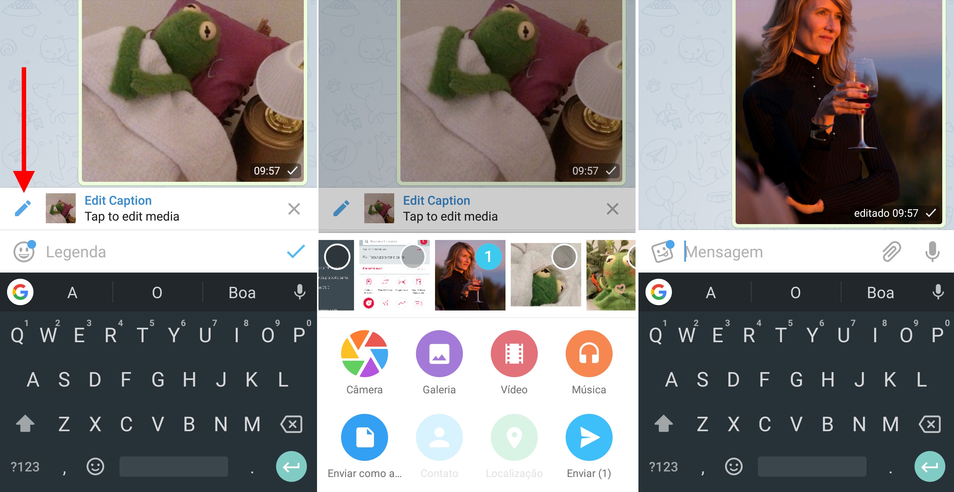 Telegram permite substituir imagens já enviadas e acelerar mensagens de voz