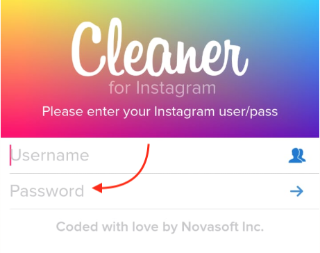 Cleaner for Instagram - Login