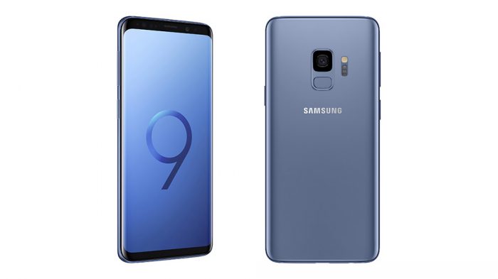 Samsung Galaxy S9 e Galaxy S9+ na cor azul