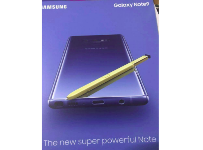 Anúncio do Samsung Galaxy Note 9