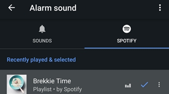 Android agora pode tocar músicas do Spotify como despertador