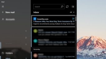 Microsoft testa inserir anúncios no app Email do Windows 10