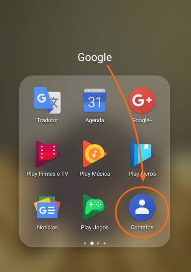 Contatos do Google Android