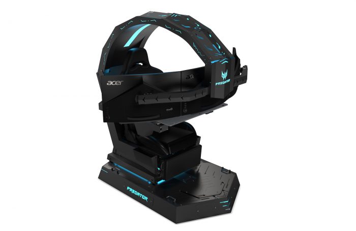 Acer fez uma cadeira para gamers que suporta três monitores