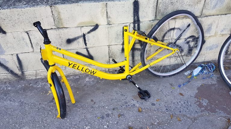 Yellow diz que vandalismo e furto de bicicletas estão “abaixo do esperado”