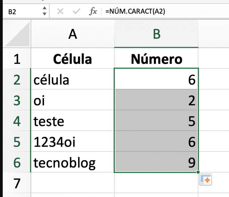Como Contar Caracteres No Microsoft Excel Tecnoblog