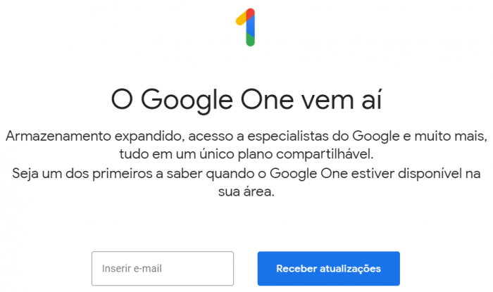 Planos e preços - Google One