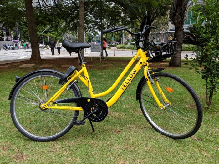 Yellow, serviço de bicicletas compartilhadas sem estações fixas, já opera em SP