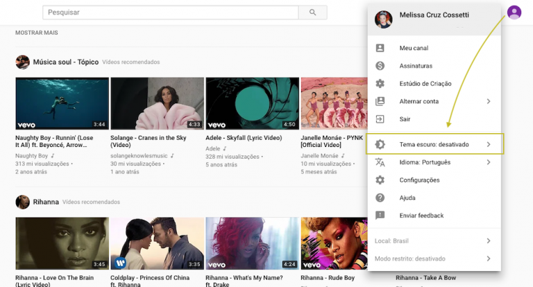Como Ativar O Dark Mode Do Youtube Modo Escuro Tecnoblog 0551