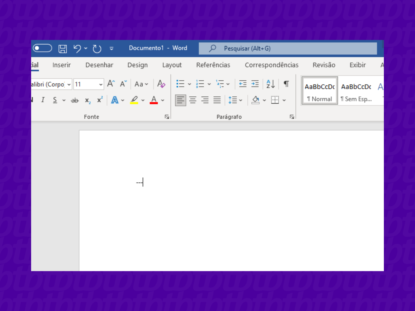 Novo (A) Documento Do Microsoft Word