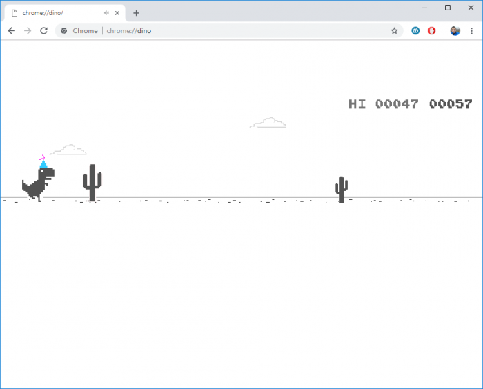 Jogo do dinossauro do Chrome ganha mod com espadas e mais – Tecnoblog