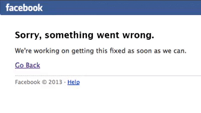 Facebook - Error