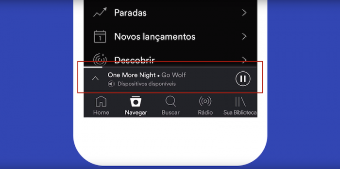 Dispositivos Disponívels Spotify Connect