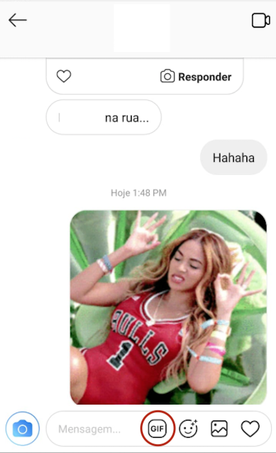 GIF Direct Message Instagram