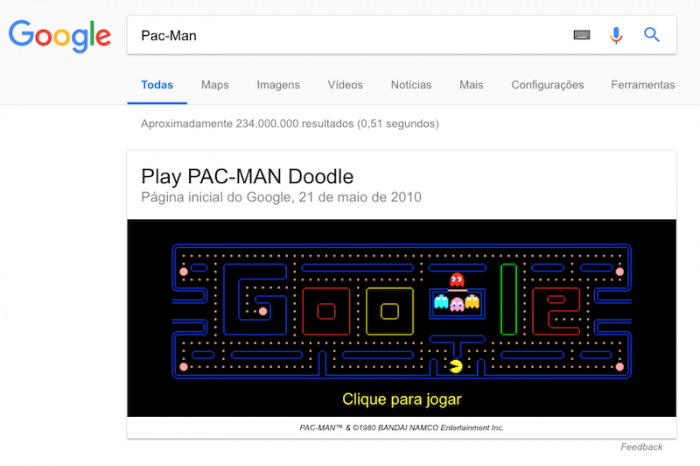 Dinossauro, Pac-Man e mais: melhores easter eggs interativos do Google