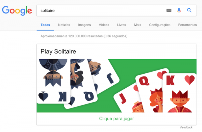 Solitaire - Paciência - Google