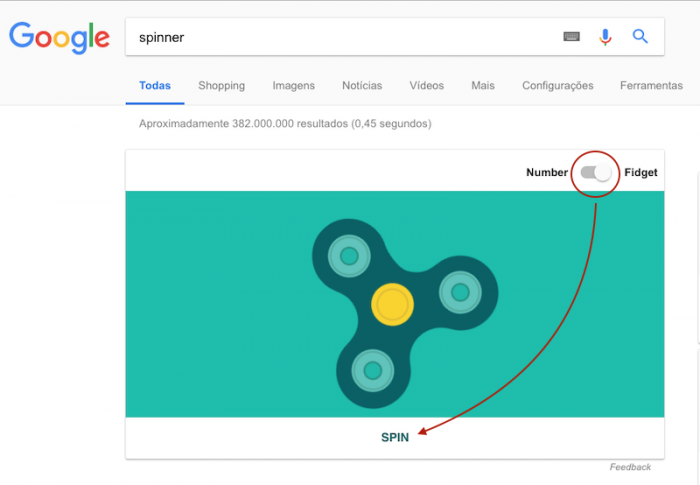 Spinner ou Roleta - Google