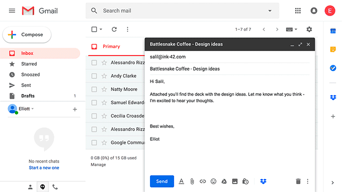 Google cria Compose Actions para integrar Gmail com serviços como Dropbox e Box