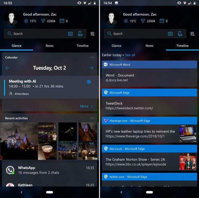 Microsoft Launcher 5.0 para Android