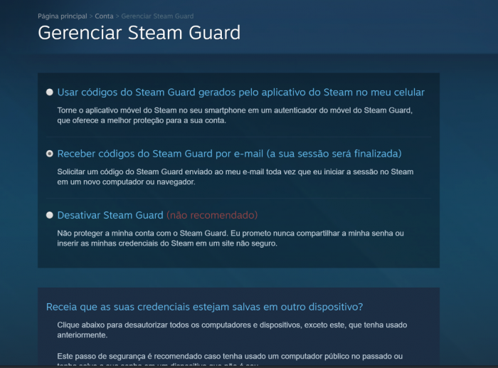 Como monitorar o acesso remoto de sua conta de Steam