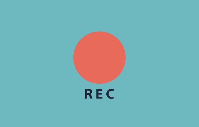 Rec Button Screen / Vector Stock