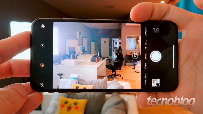 App de câmera no iPhone XS Max (imagem: Paulo Higa/Tecnoblog)