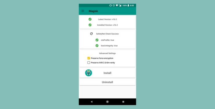 Magisk / Android / root