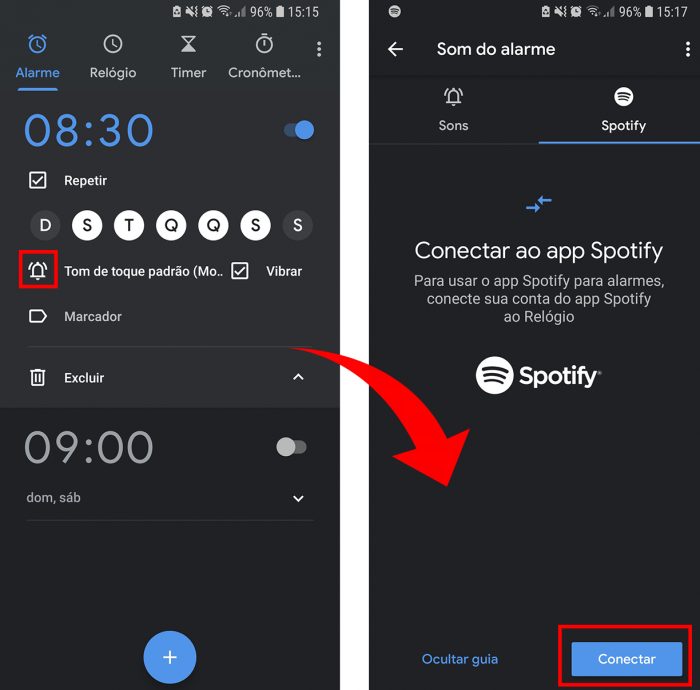 spotify alarm / Reprodução