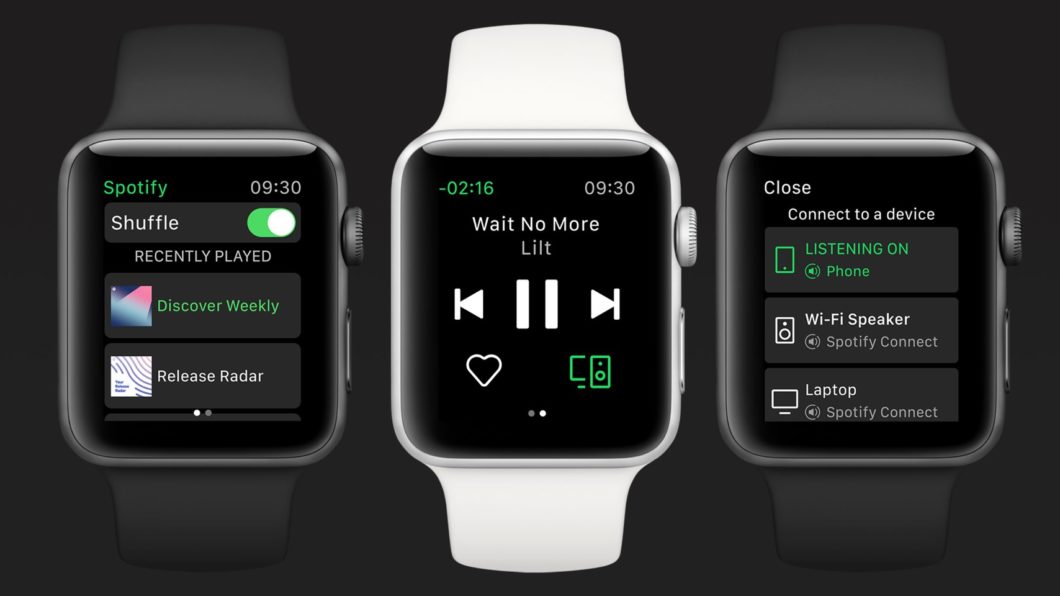 Spotify no Apple Watch (Imagem: Divulgação/Spotify)