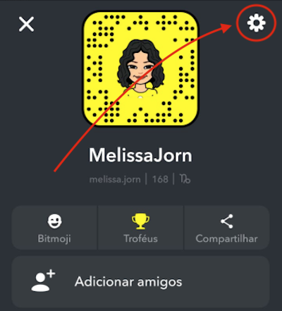 Configuracoes Snapchat App
