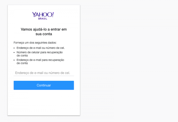 Como recuperar a senha de e-mail do Yahoo – Tecnoblog