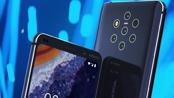 Vaza imagem do Nokia 9 PureView com cinco câmeras traseiras