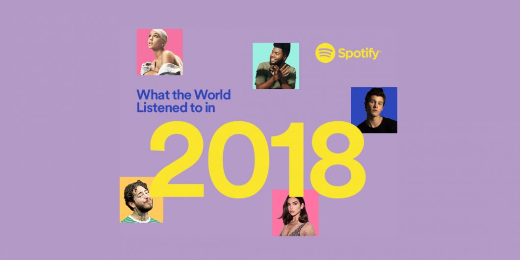 Mais ouvidos do Spotify em 2018