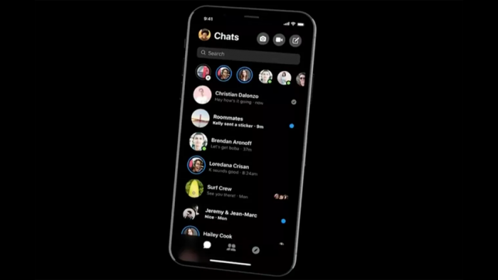 Facebook Messenger expande testes do modo noturno em nova interface