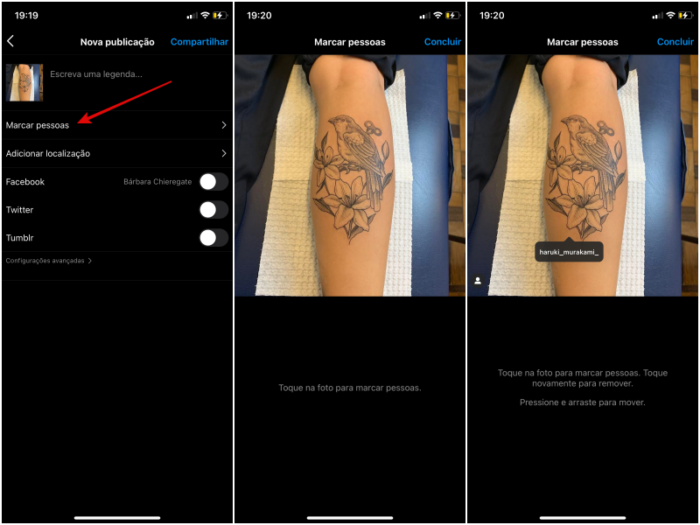 Como marcar alguém no Instagram (Imagem: Reprodução/Instagram)