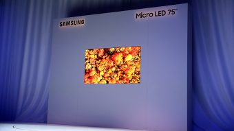 Samsung revela TV microLED modular de 75 polegadas